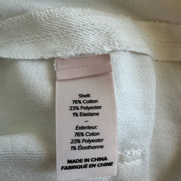 Cinq a Sept Wide Leg Cropped White Denim Benji Pant.  Size 2 - Picture 5 of 6